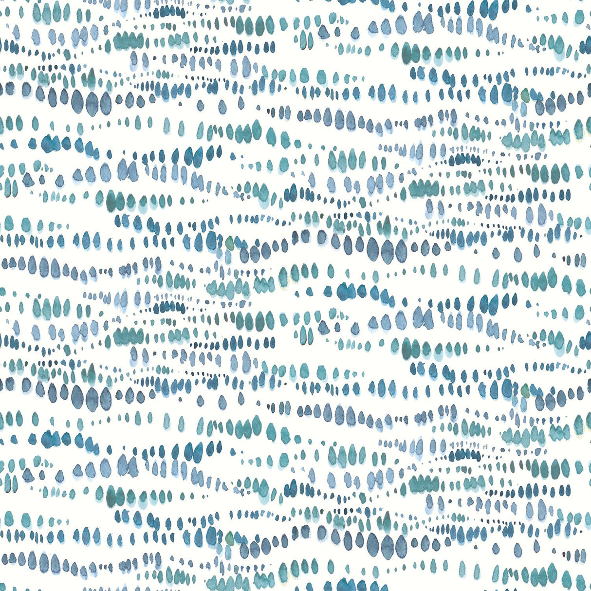 Dotted Line Blue Peel & Stick Wallpaper with Geometric Pattern, Modern Style - York RMK11760RL