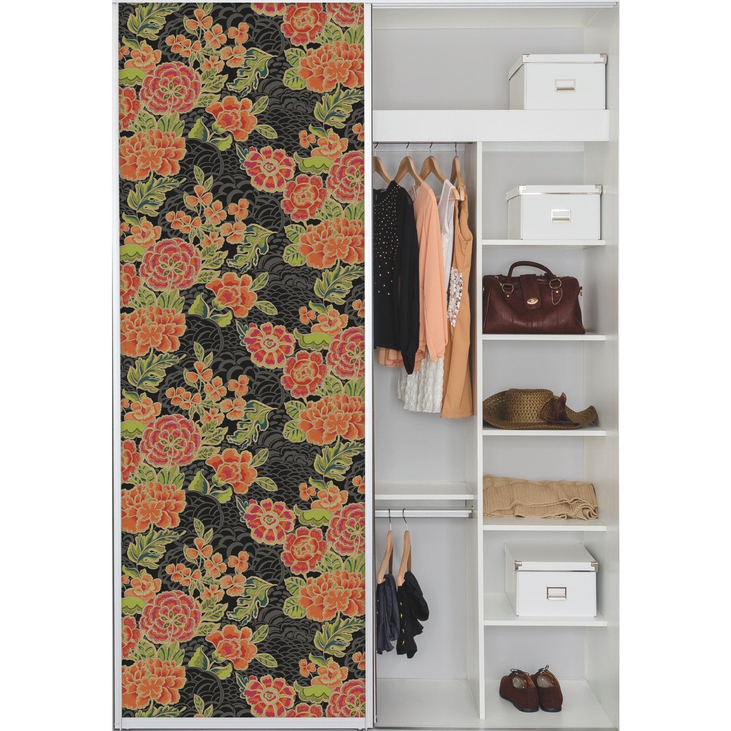 Zen Garden Pink Peel & Stick Wallpaper with Floral Pattern, Modern Style - York RMK11856RL