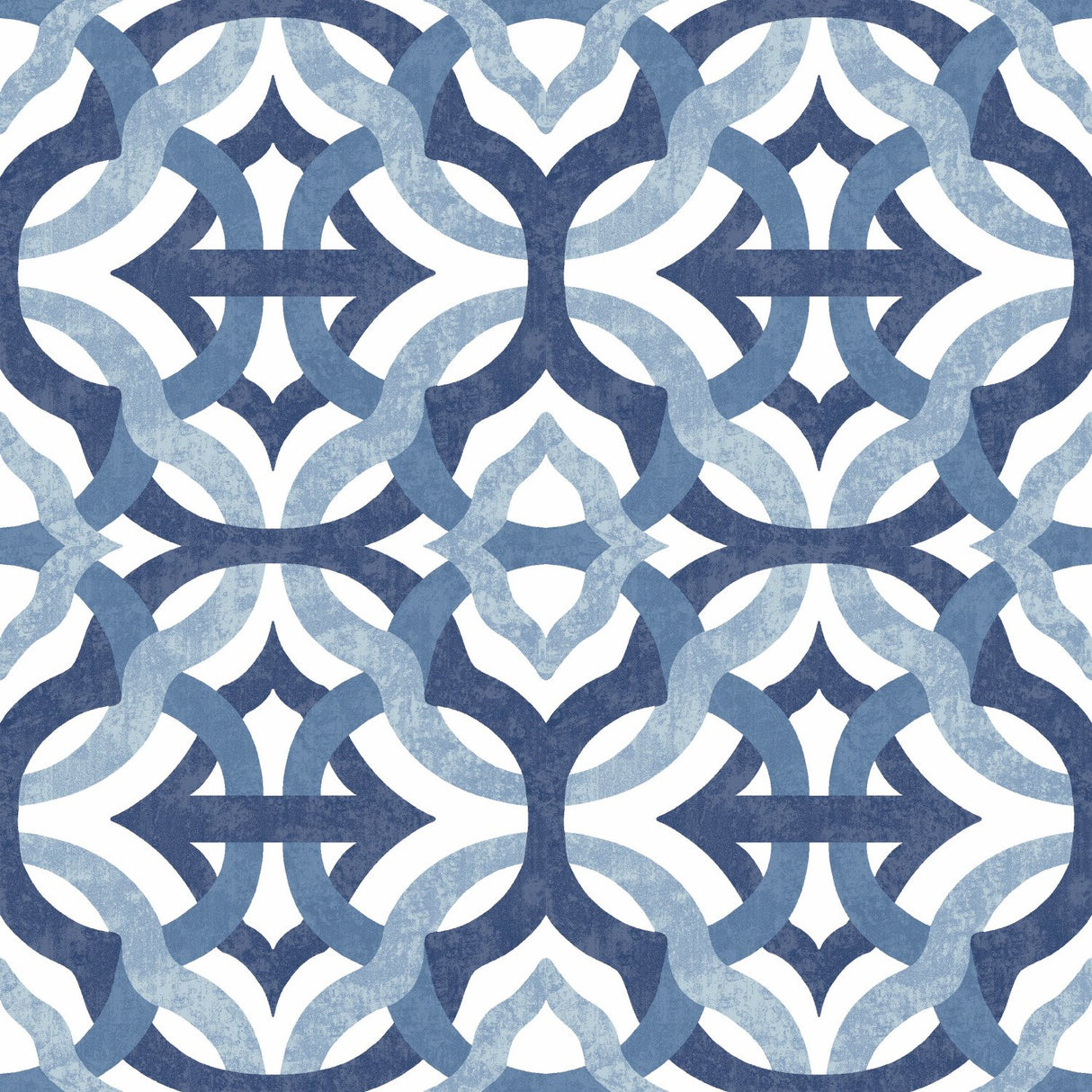 Tipton Blue Peel & Stick Wallpaper with Geometric Abstract Motif - York RMK11866RL