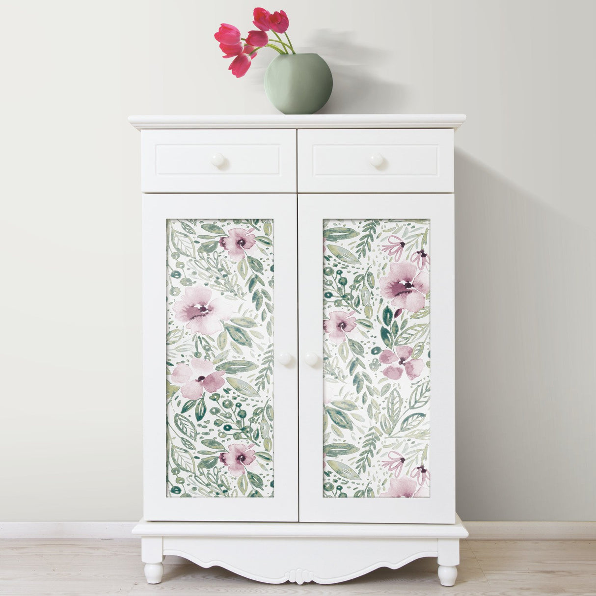 Clara Jean April Showers Pink Peel & Stick Wallpaper with Whimsical Nature Novelty Pattern - York RMK11906WP