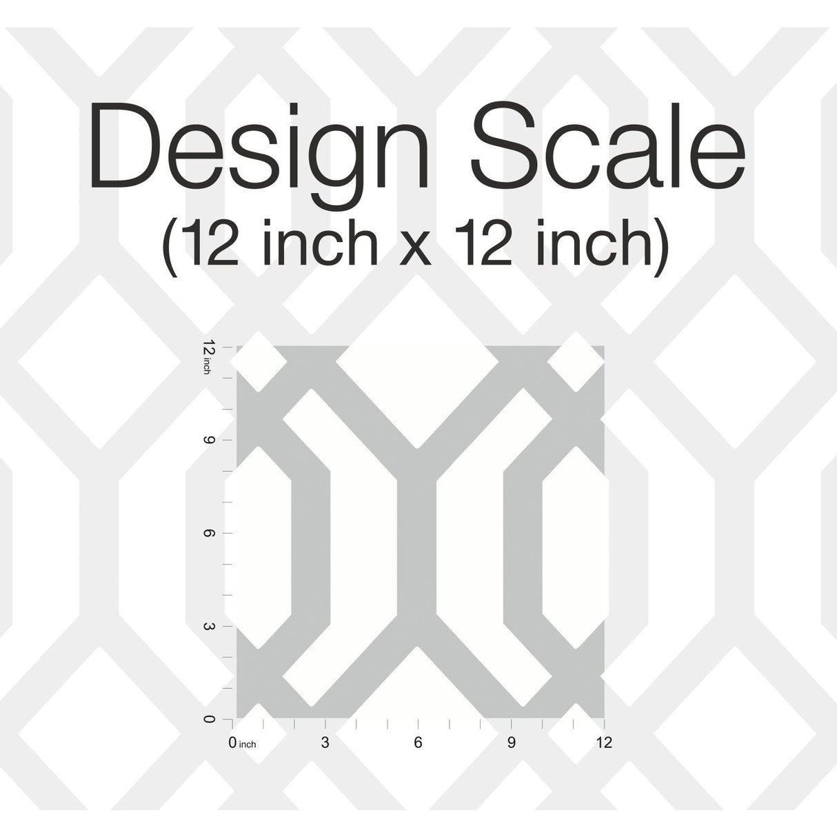 Gazebo Lattice Grey Peel & Stick Wallpaper with Geometric Lattice Pattern - York RMK12013WP