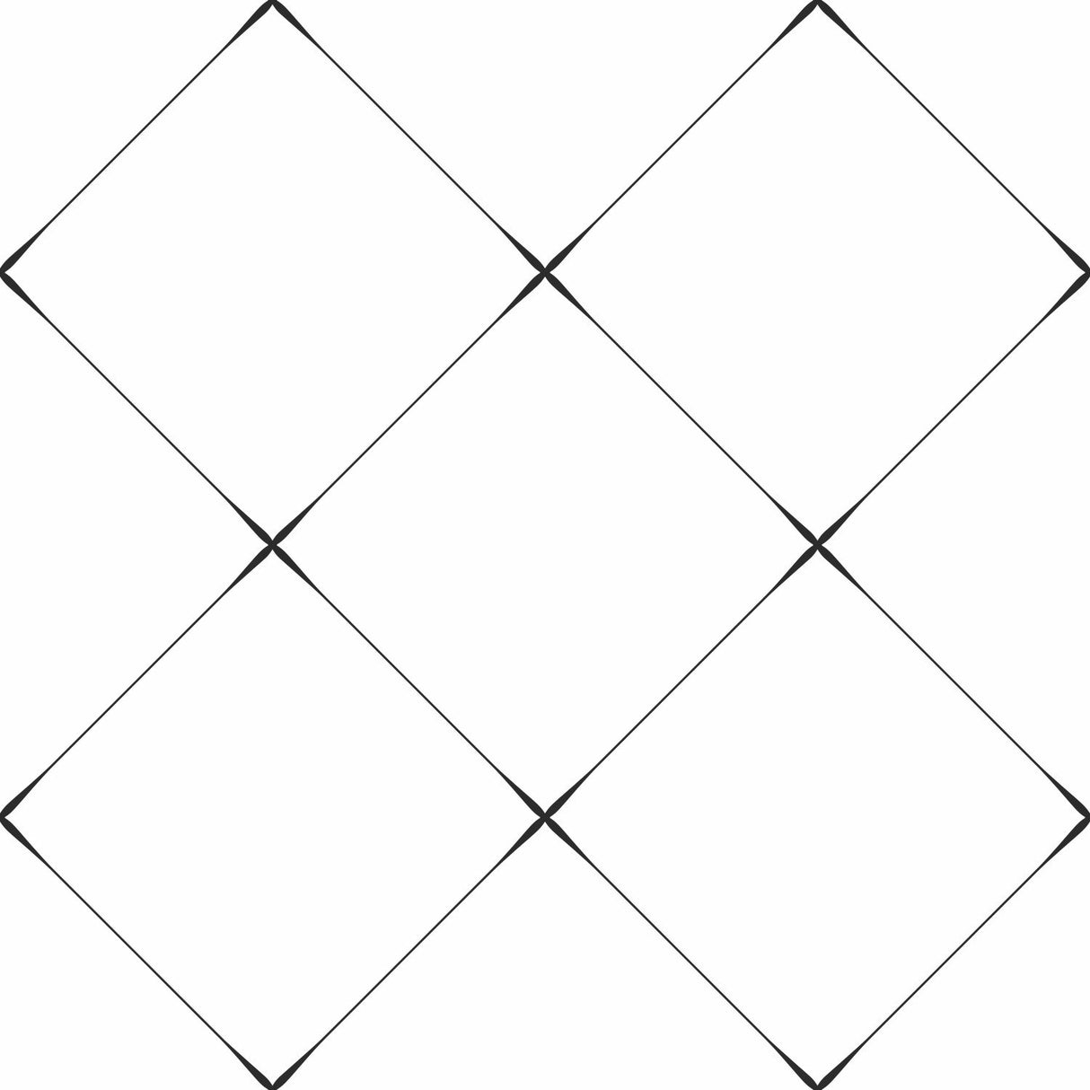 Diamond Tile Geo Black Peel & Stick Wallpaper with Modern Geometric Pattern - York RMK12035RL