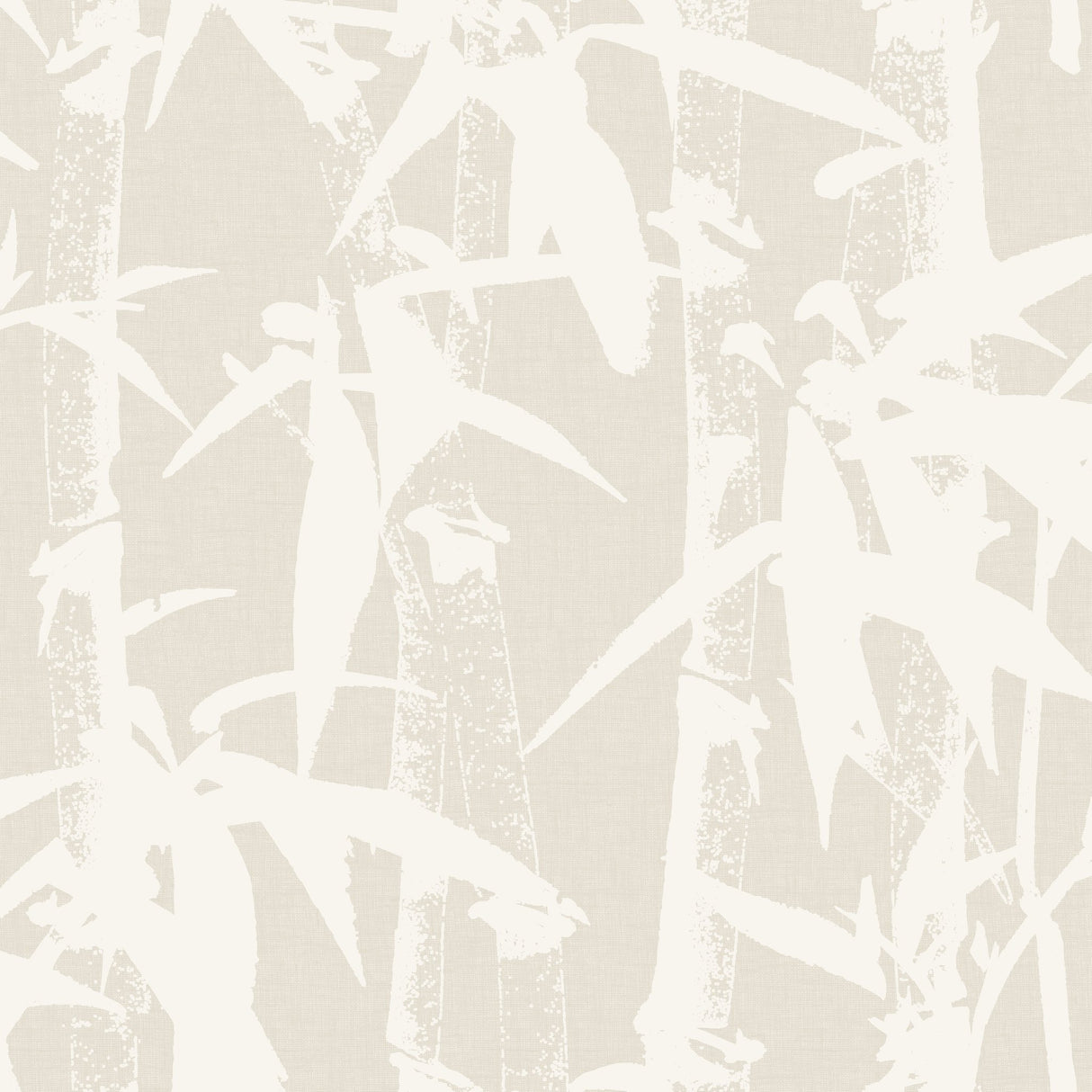 Modern Bamboo White Peel & Stick Wallpaper in Bamboo Nature Pattern, Transitional Style - York RMK12078WP