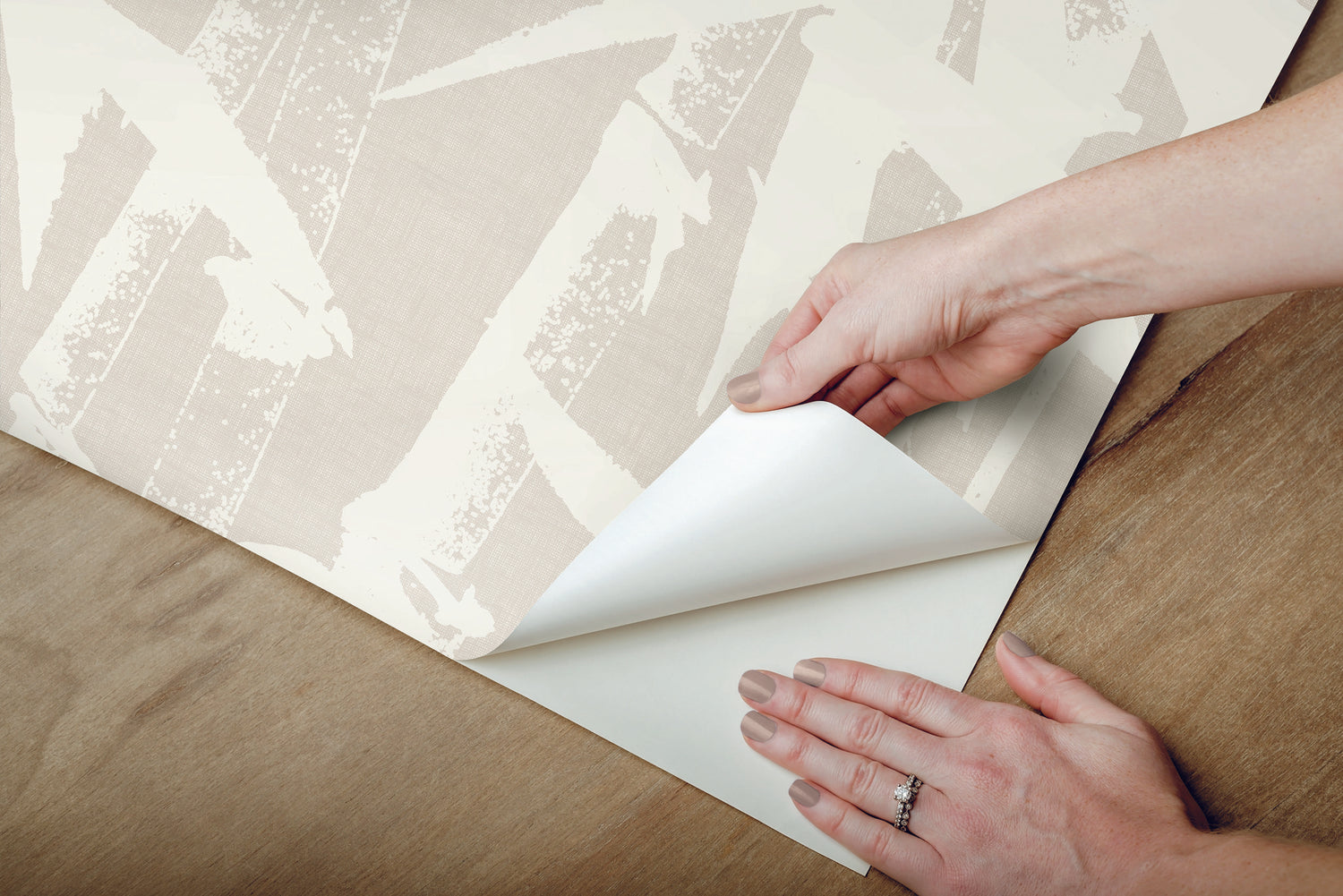 Modern Bamboo White Peel & Stick Wallpaper in Bamboo Nature Pattern, Transitional Style - York RMK12078WP