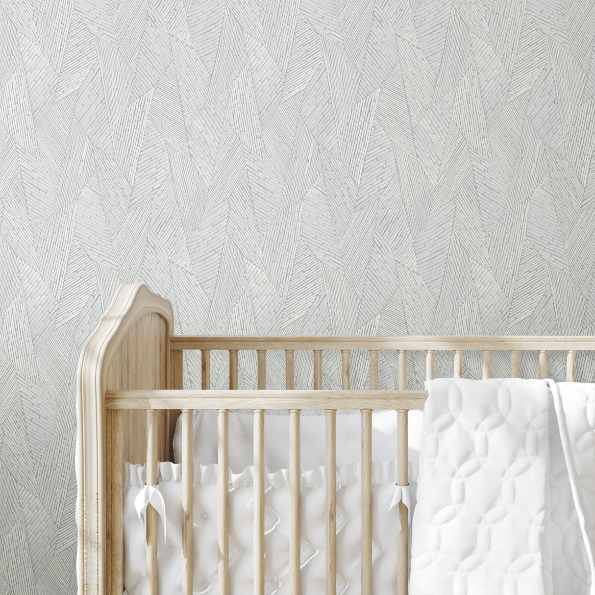 Woven Reed Stitch Grey Peel & Stick Wallpaper