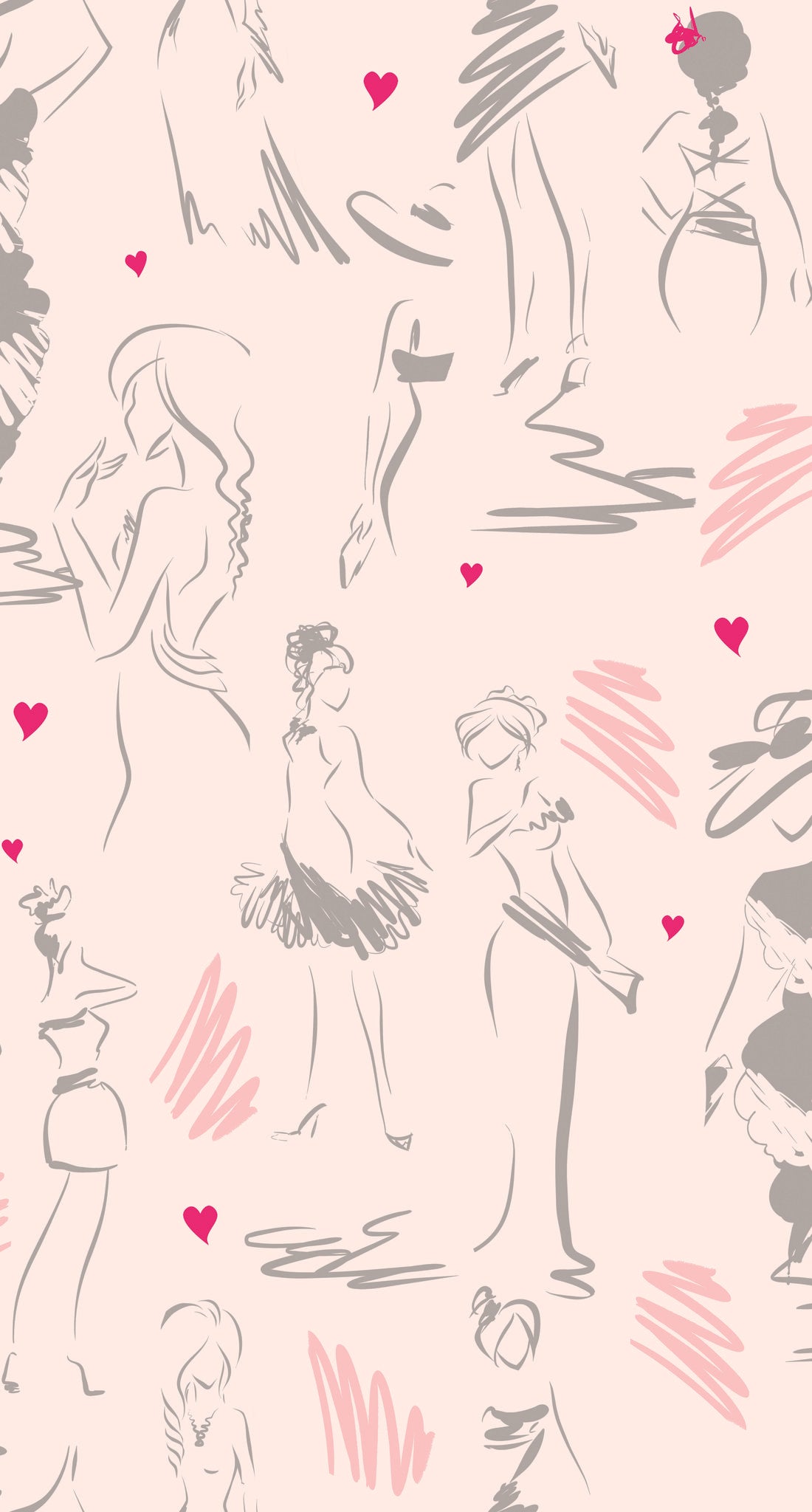 Glamour Pink Peel & Stick Wallpaper