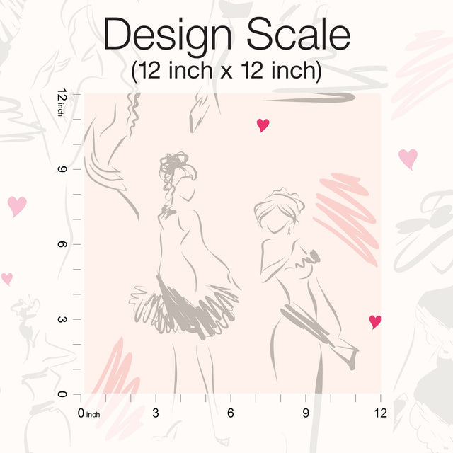 Glamour Pink Peel & Stick Wallpaper