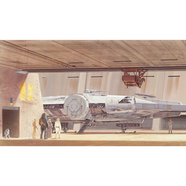 Ralph McQuarries Star Wars Docking Bay Millennium Falcon Peel & Stick Wall Mural Beige - York RMK12200M