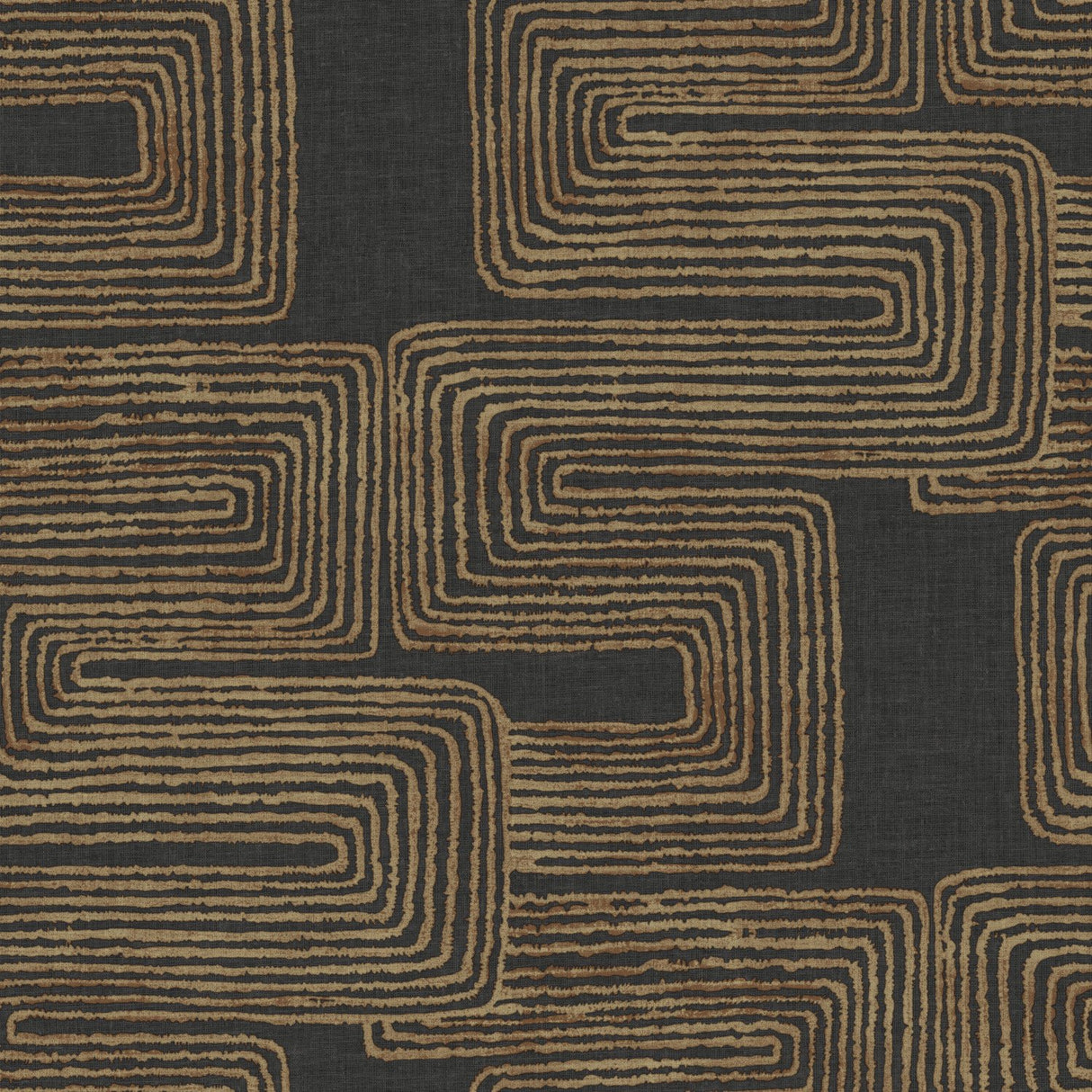 Zulu Signature Gold Peel & Stick Wallpaper with Metallic Global Texture Pattern - York RMK12213PL