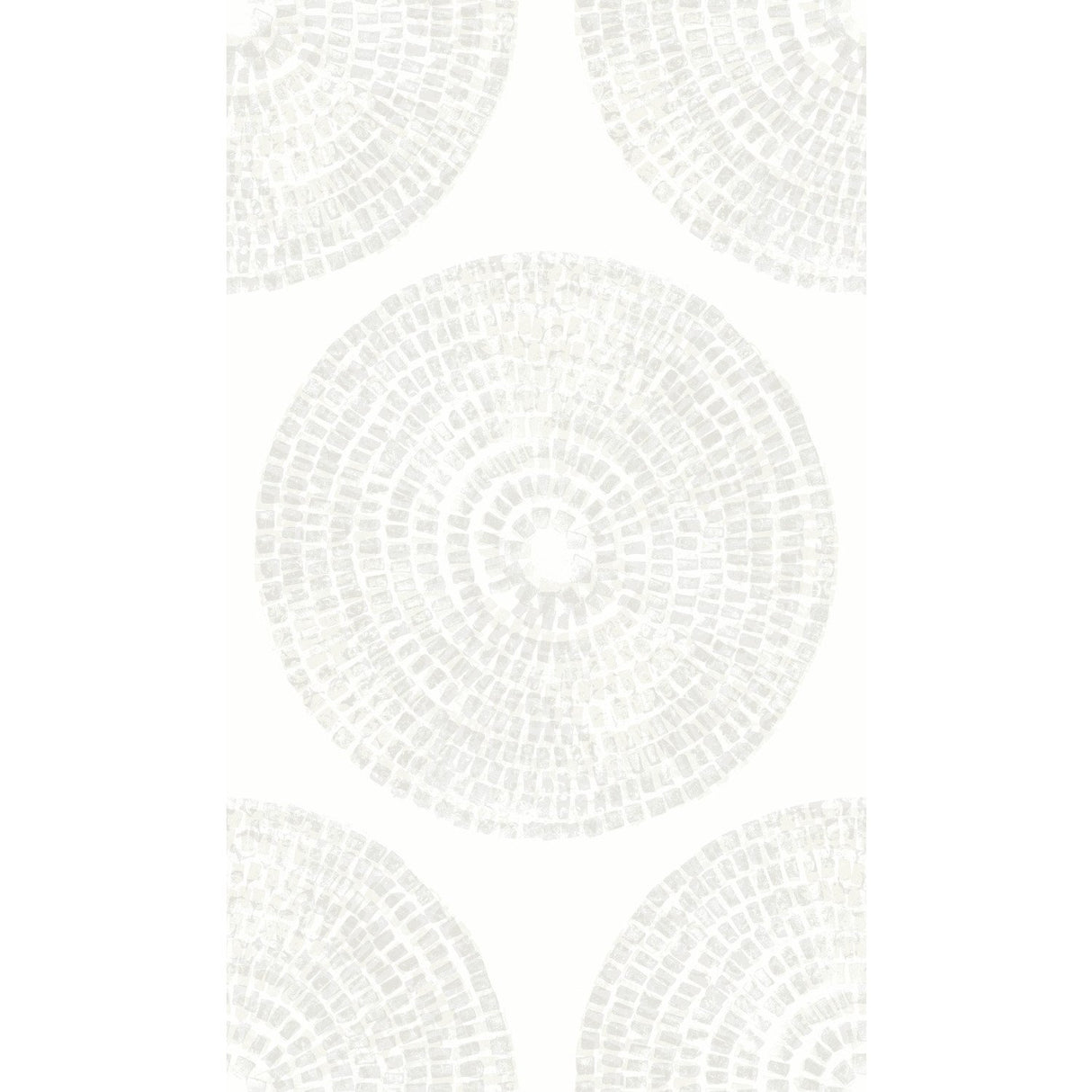 Medali Grey Peel & Stick Wallpaper with Global Medallion Motif - York RMK12230PLW