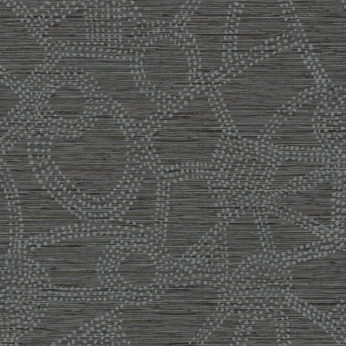 Amhara Grey Peel & Stick Wallpaper with Metallic Abstract Dot Linework - York RMK12234PL
