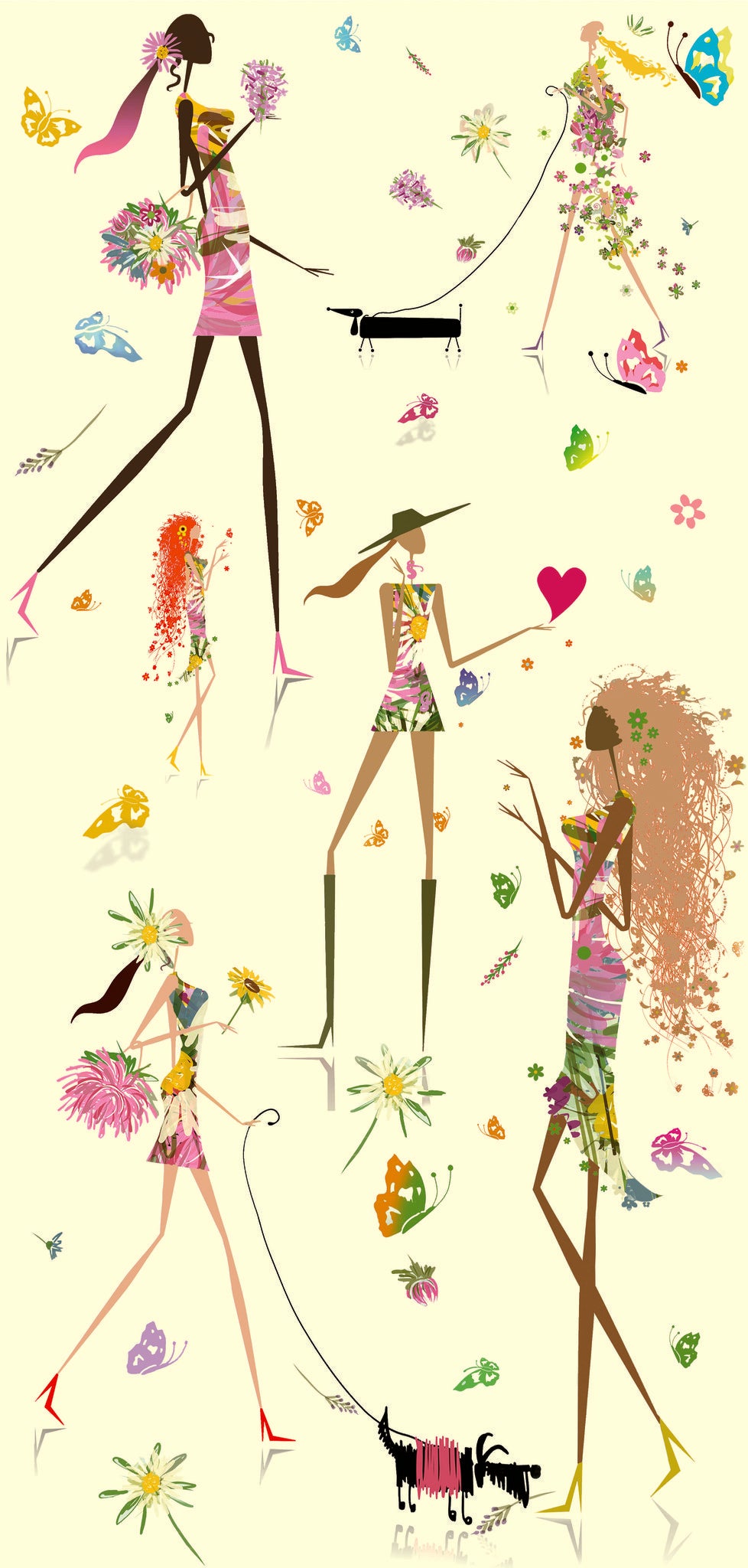 Fun Chic Yellow Peel & Stick Wallpaper