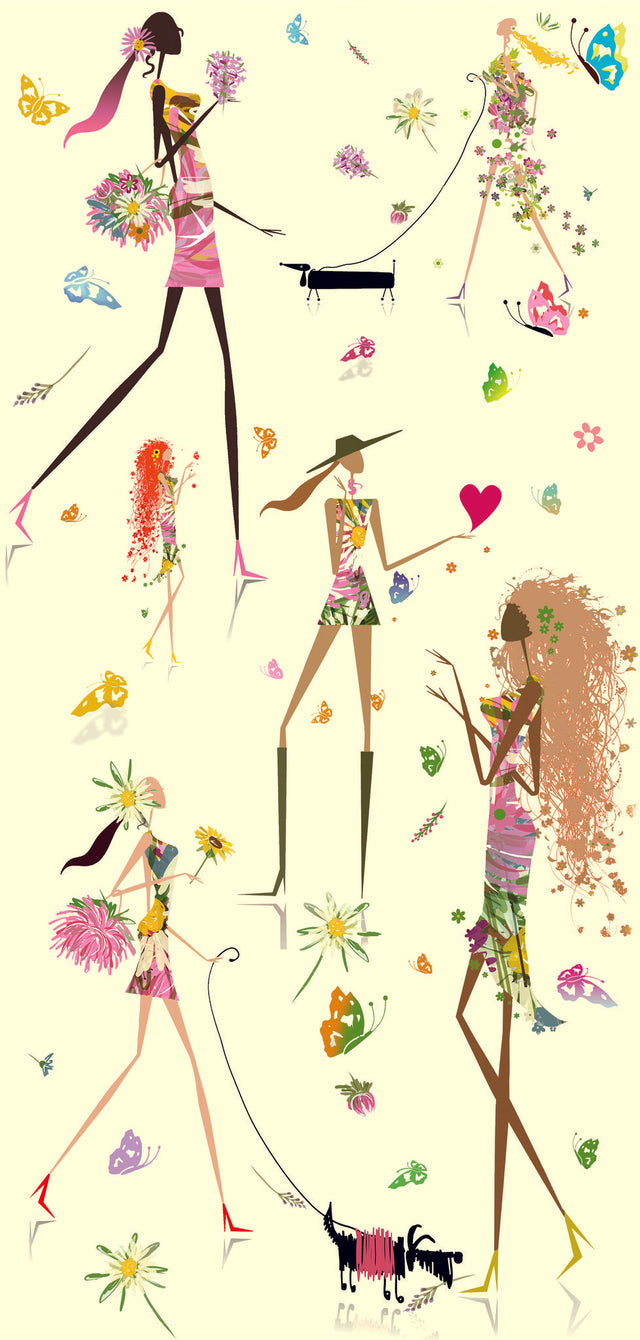 Fun Chic Yellow Peel & Stick Wallpaper