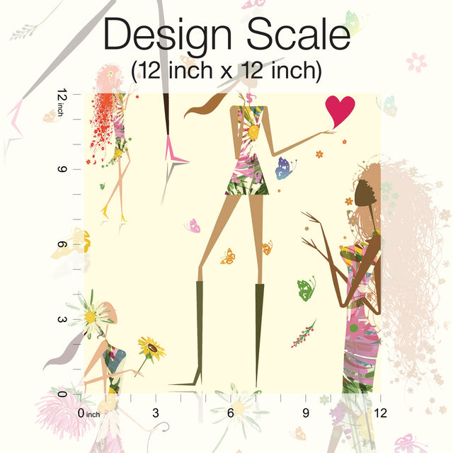 Fun Chic Yellow Peel & Stick Wallpaper