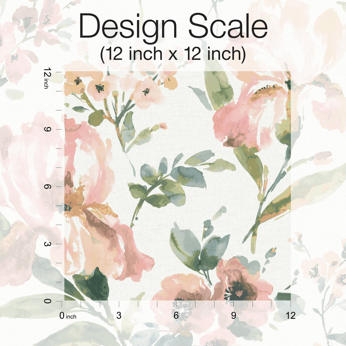 Iris Pink Peel & Stick Wallpaper with Whimsical Botanical Flowers - York RMK12297PL