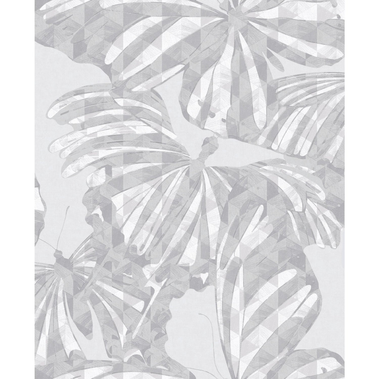 Butterfly Grey Peel & Stick Wallpaper