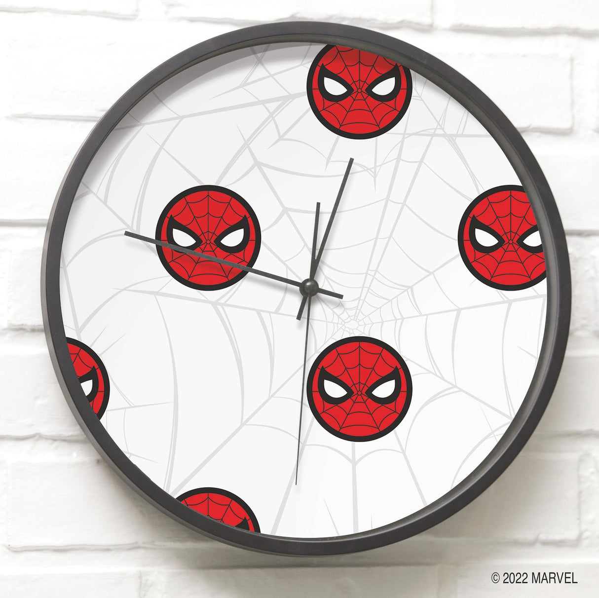 Spider-Man Icon Red Peel & Stick Wallpaper with Matte White Web Motif - York RMK12421RL