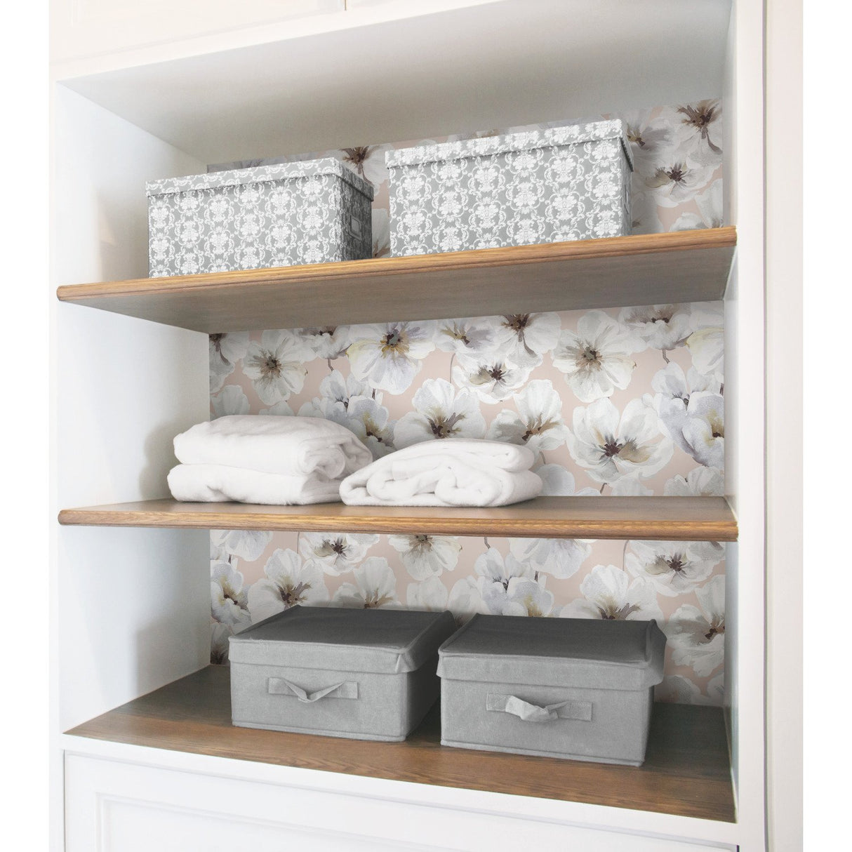 Hawthorn Blossom Blush Peel & Stick Wallpaper with Botanical Flowers - Modern - RoomMates RMK12515RL - York