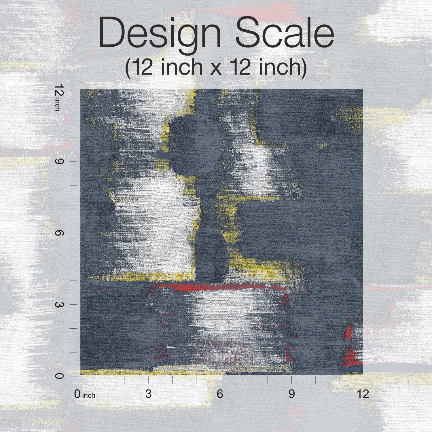 Modern Ikat Navy Peel & Stick Wallpaper with Abstract Ikat Pattern, Modern Style - York RMK12526RL