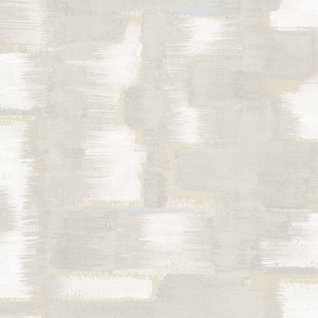 Modern Ikat Grey Peel & Stick Wallpaper with Abstract Ikat Pattern, Modern Style - York RMK12527RL
