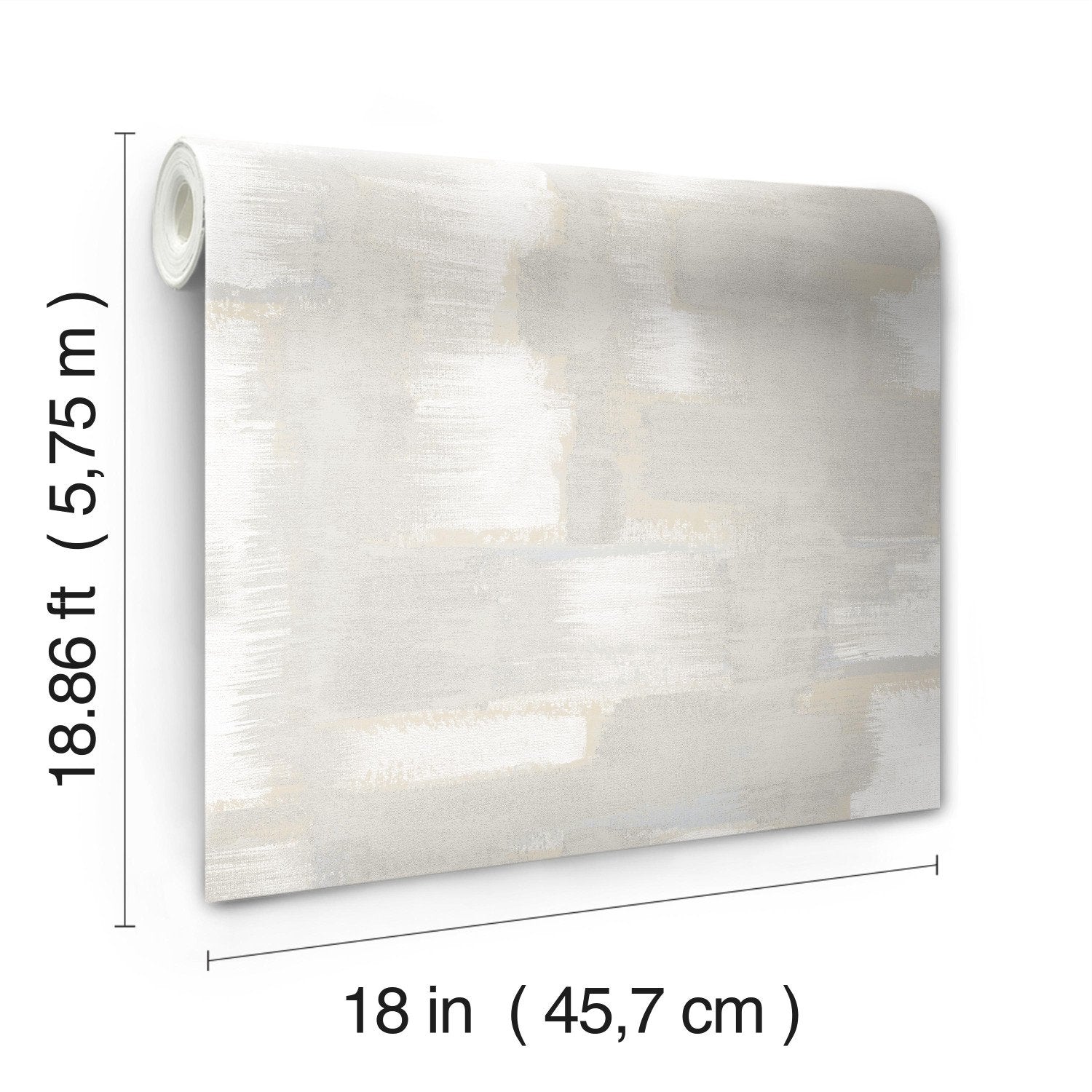 Modern Ikat Grey Peel & Stick Wallpaper with Abstract Ikat Pattern, Modern Style - York RMK12527RL