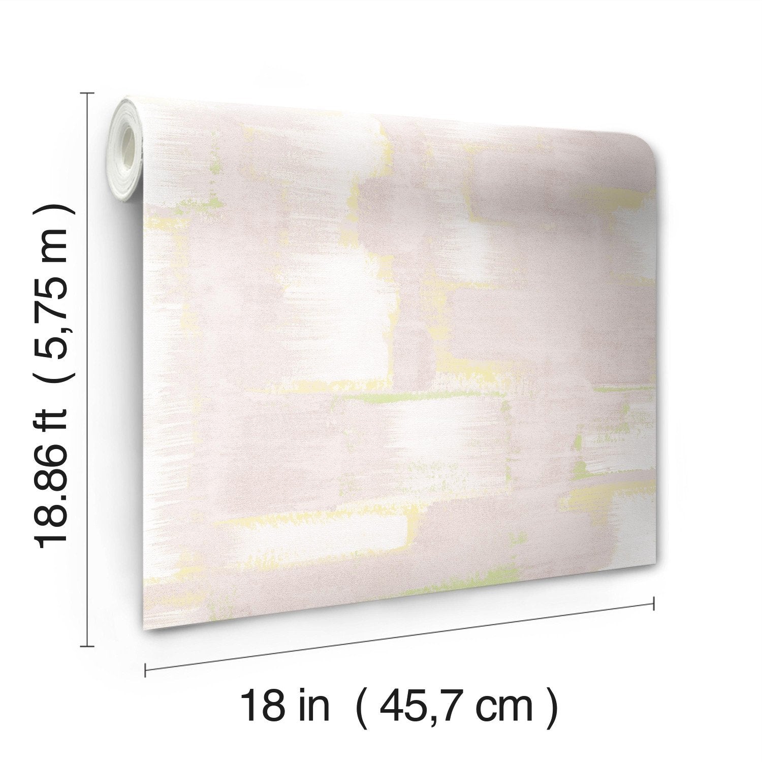 Modern Ikat Blush Peel & Stick Wallpaper with Abstract Ikat Pattern and Modern Style - York RMK12528RL