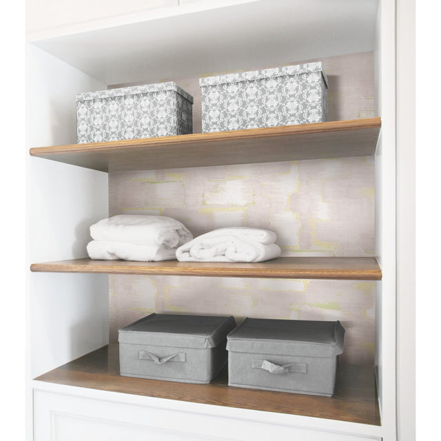 Modern Ikat Blush Peel & Stick Wallpaper with Abstract Ikat Pattern and Modern Style - York RMK12528RL