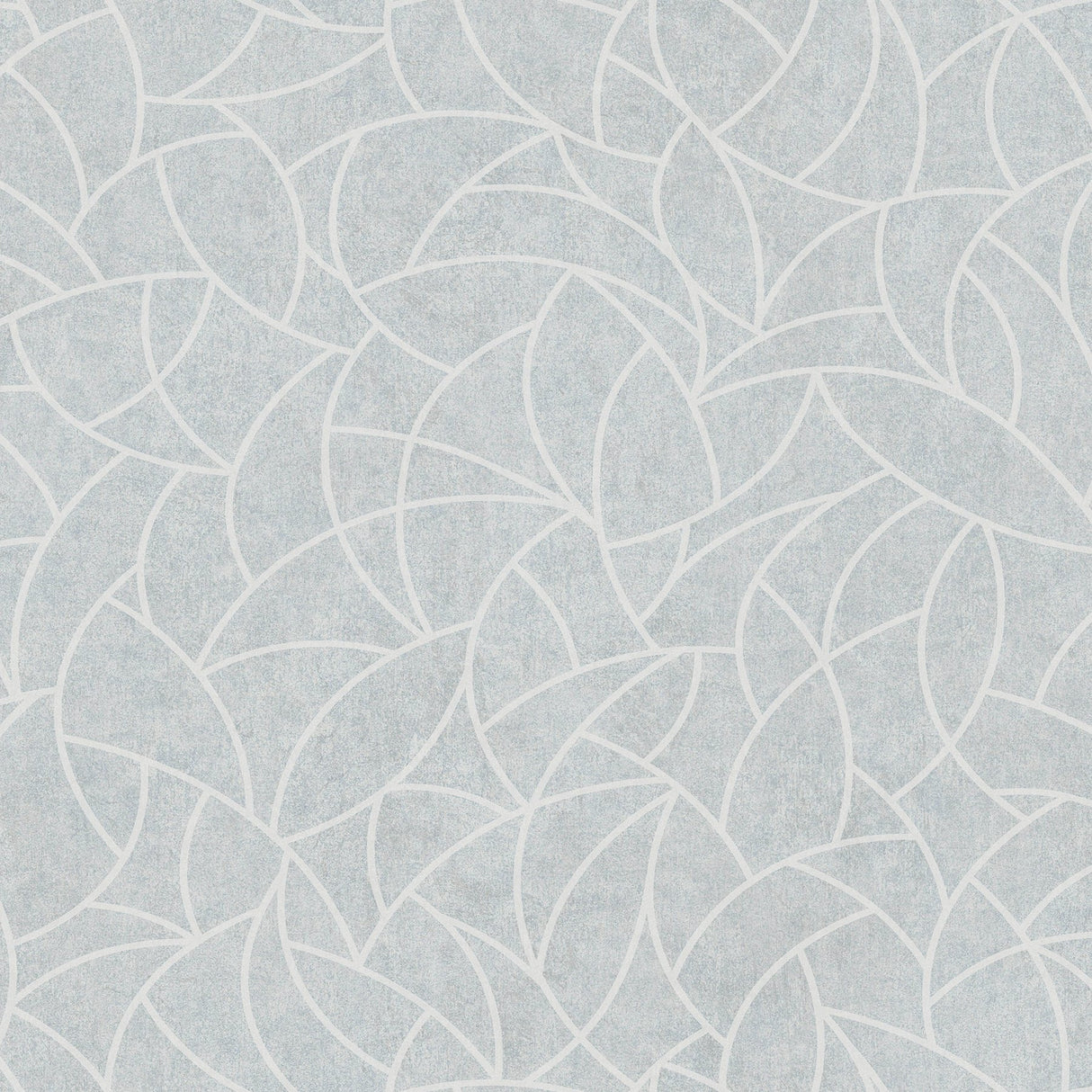 Modern Crescent Moon Frosty Blue Peel & Stick Wallpaper with Geometric Abstract Pattern - York RMK12569PL