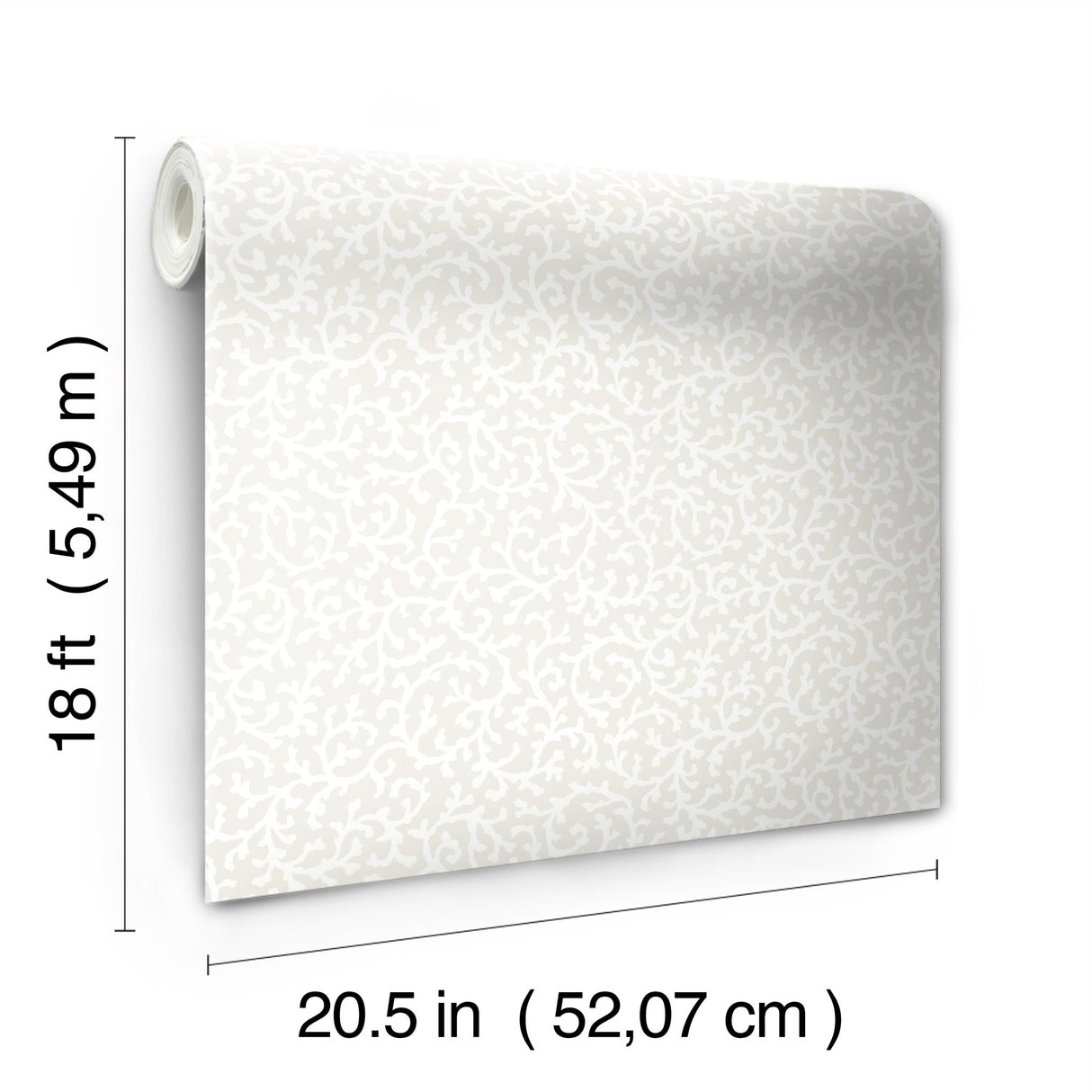 Waverly Savoy Beige Peel & Stick Wallpaper