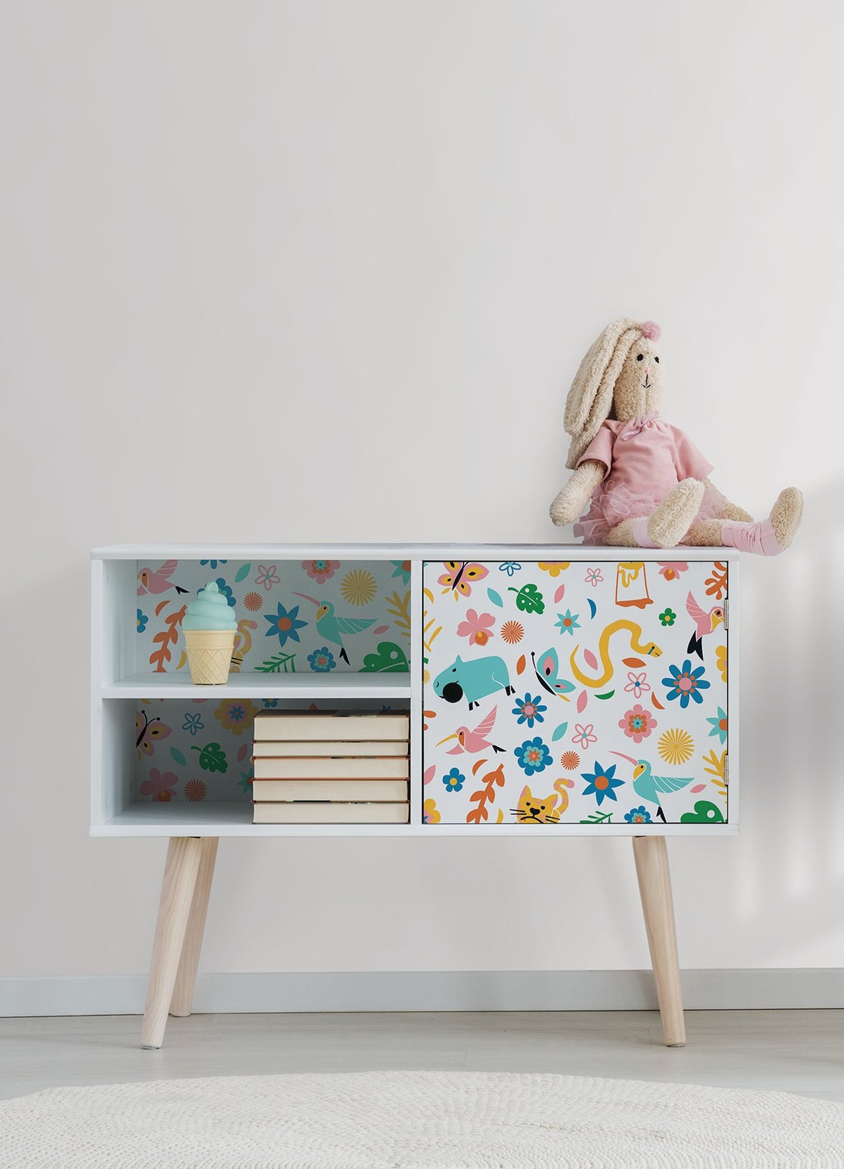 Disneys Encanto Multicolor Flowers Kids Peel & Stick Wallpaper - RoomMates RMK12616RL