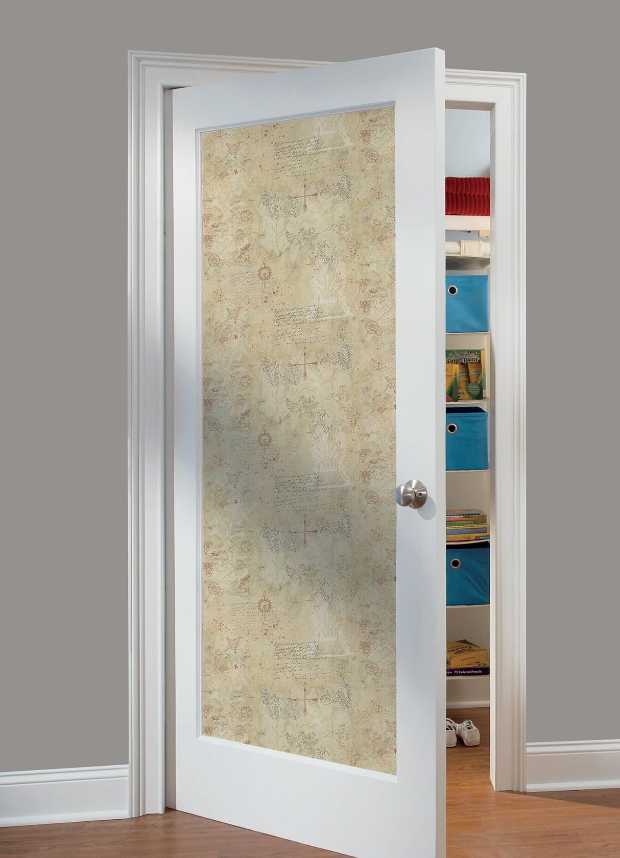 Game of Thrones Map Tan Peel & Stick Wallpaper Vintage Map Pattern - York RMK12617RL