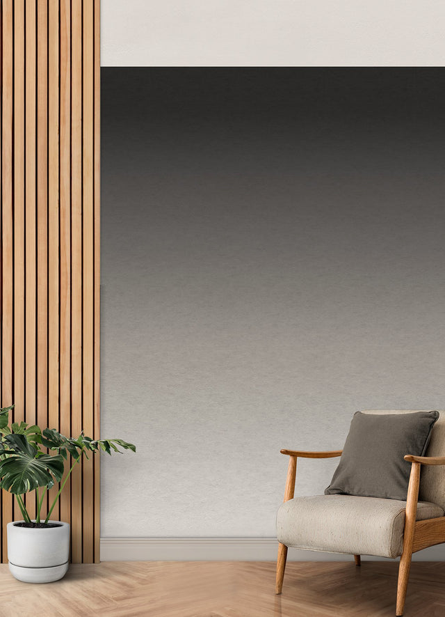 Aura Ombre Charcoal Peel & Stick Wall Mural with Modern Ombre Gradient - York RMK12656MW