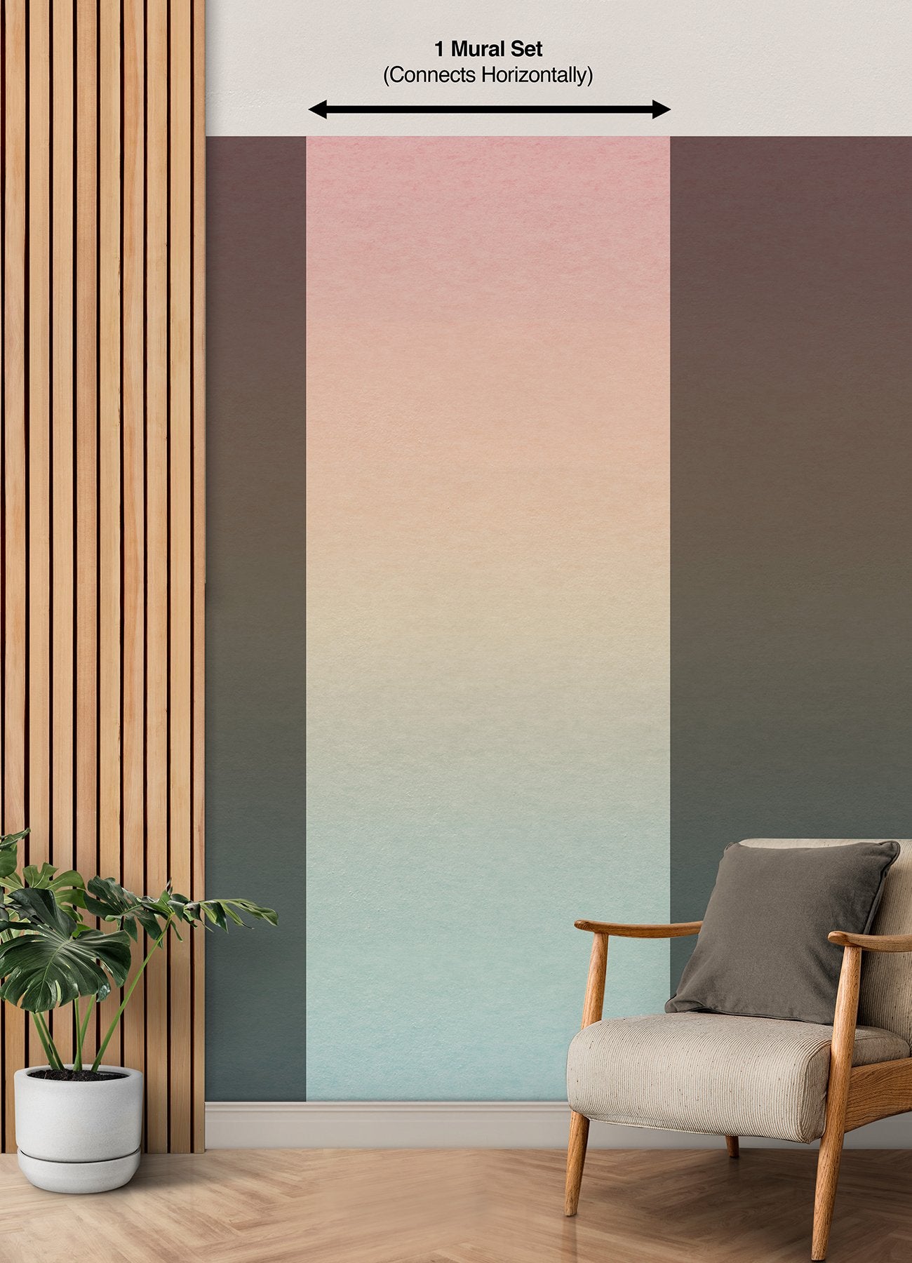 Aura Ombre Rainbow Peel & Stick Wall Mural with Modern Ombre Gradient - York RMK12657MW
