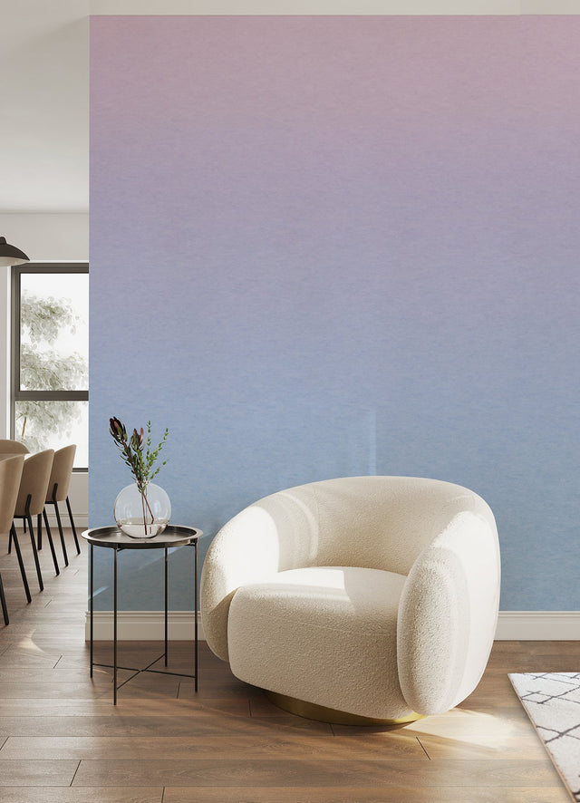 Aura Ombre Purple Peel & Stick Wall Mural with Modern Graphics Pattern - York RMK12658MW