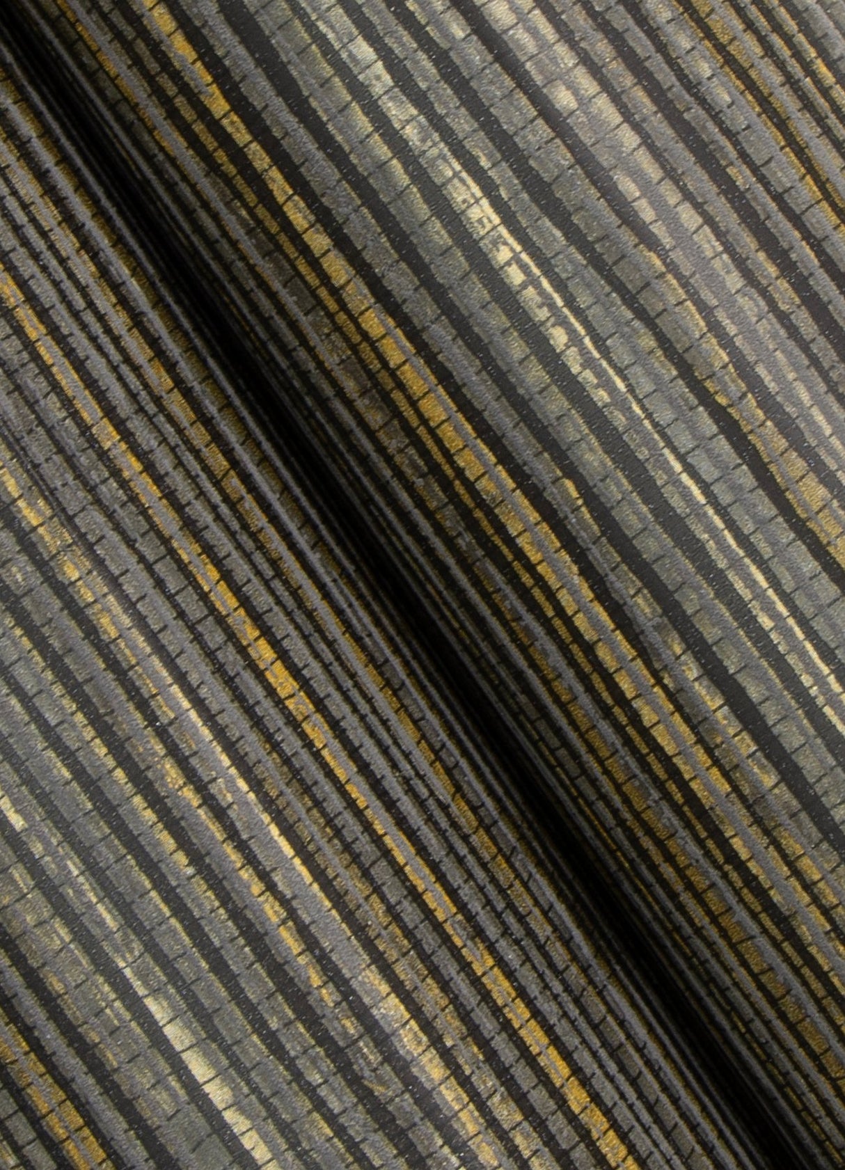 Dimensional Black Grasscloth Peel & Stick Wallpaper with Faux Grasscloth Texture, Metallic Raised Ink - York RMK12685PLW