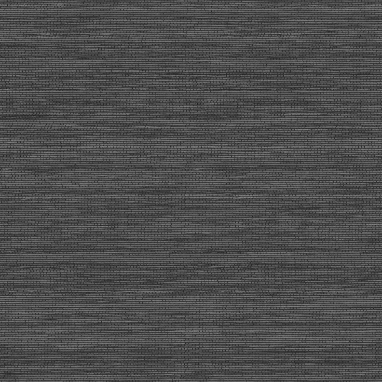 Stella Soft Black Faux Grasscloth Peel & Stick Wallpaper - York RMK12777PL