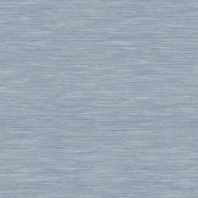 Stella Dusty Blue Faux Grasscloth Textured Peel & Stick Wallpaper - York RMK12778PL