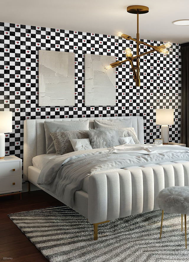 Disney Descendants: The Rise of Red - Rebel at Heart Checker Peel & Stick Wallpaper