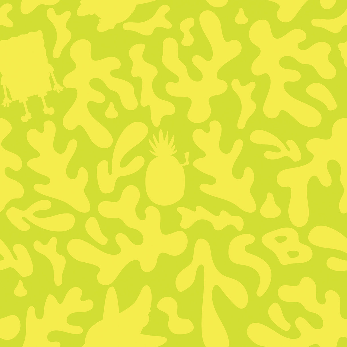 SpongeBob SquarePants Underwater Yellow Peel and Stick Wallpaper by RoomMates - RMWS1371