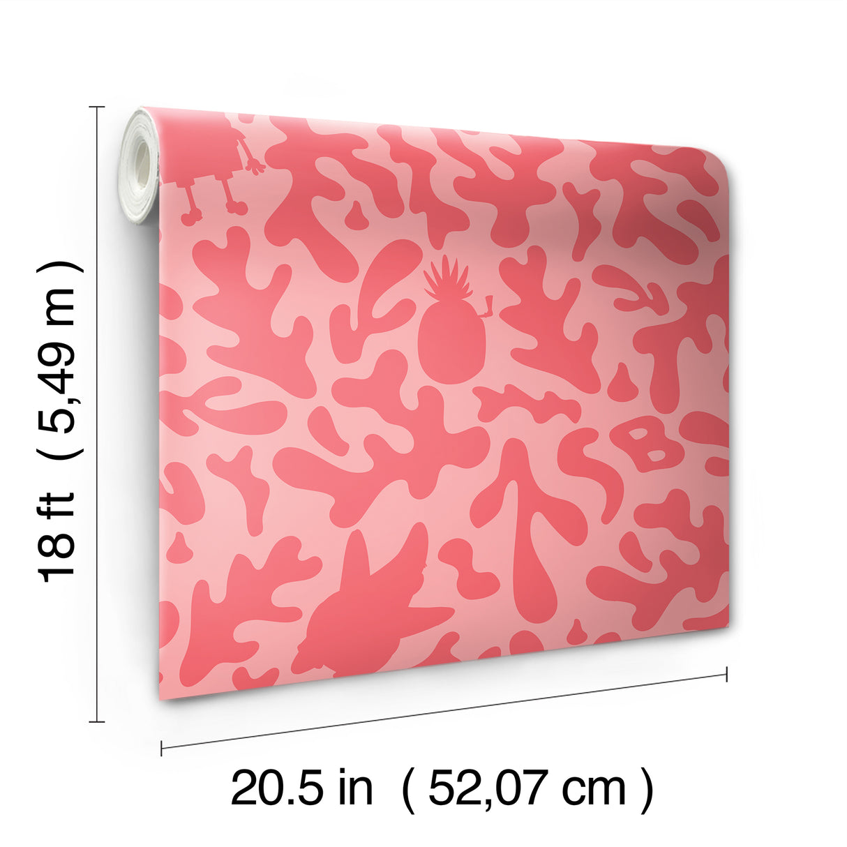 SpongeBob SquarePants Underwater Coral Peel and Stick Wallpaper by RoomMates Licensed Novelty Kids Wallpaper - RMWS1372