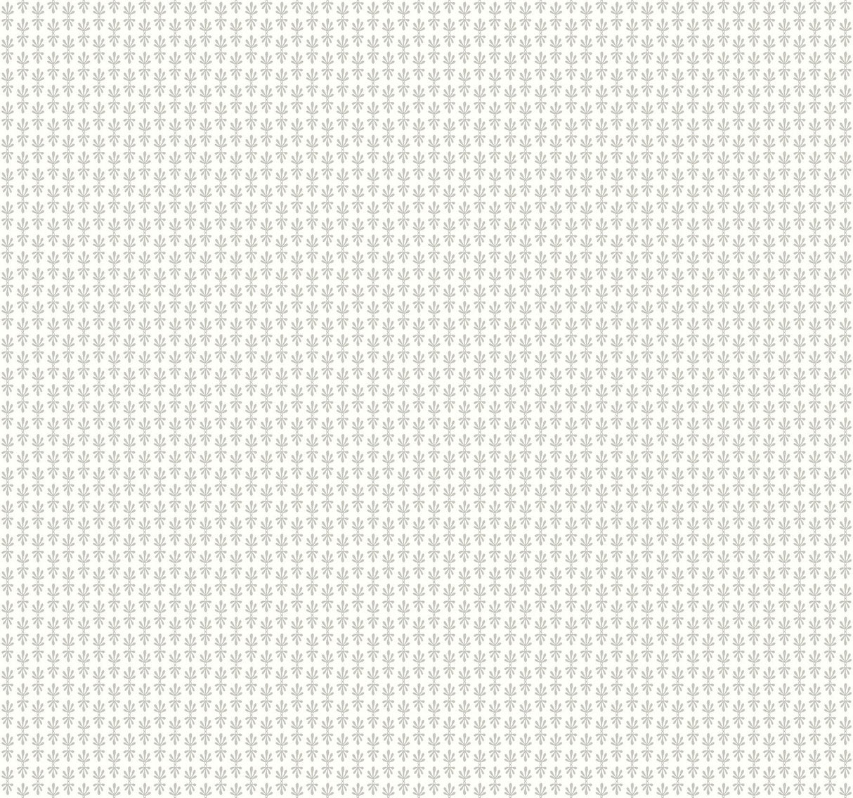 Petal White Wallpaper with Small Print Metallic Silver Fleur-de-lis - York RP7361