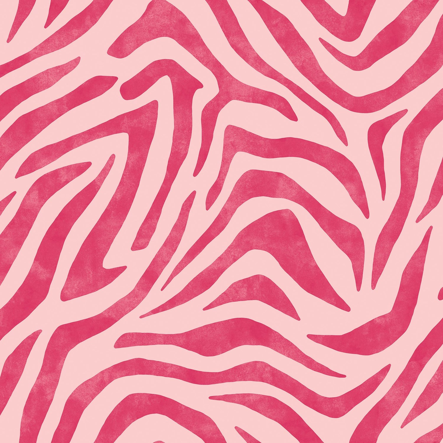 RuZebra Pink & Red Peel & Stick Wallpaper with Glam Zebra Print - Brewster RPS6143