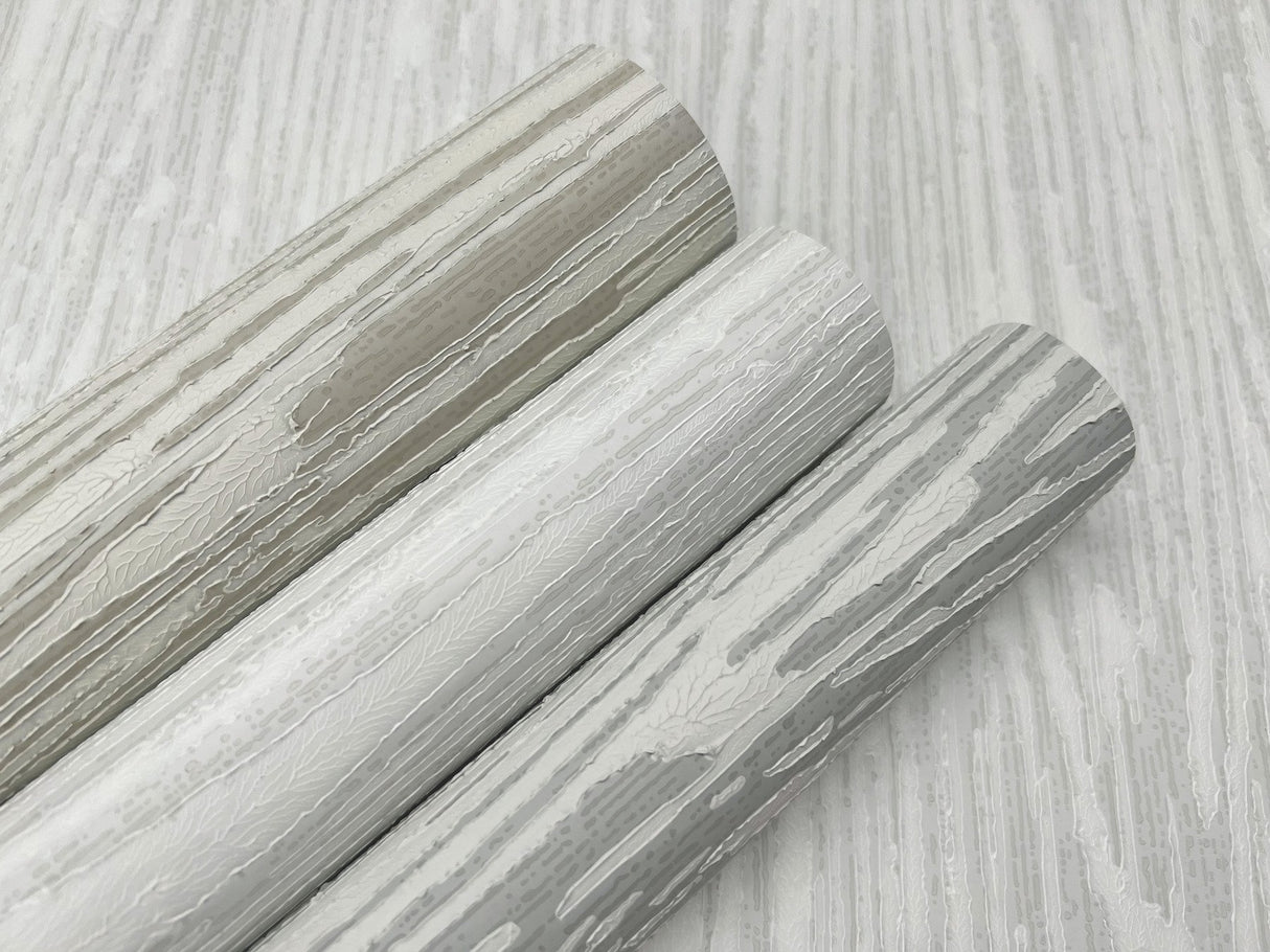 Heartwood Smoke Vinyl Non Woven Wallpaper with Cerused Woodgrain Texture - York RRD7602N