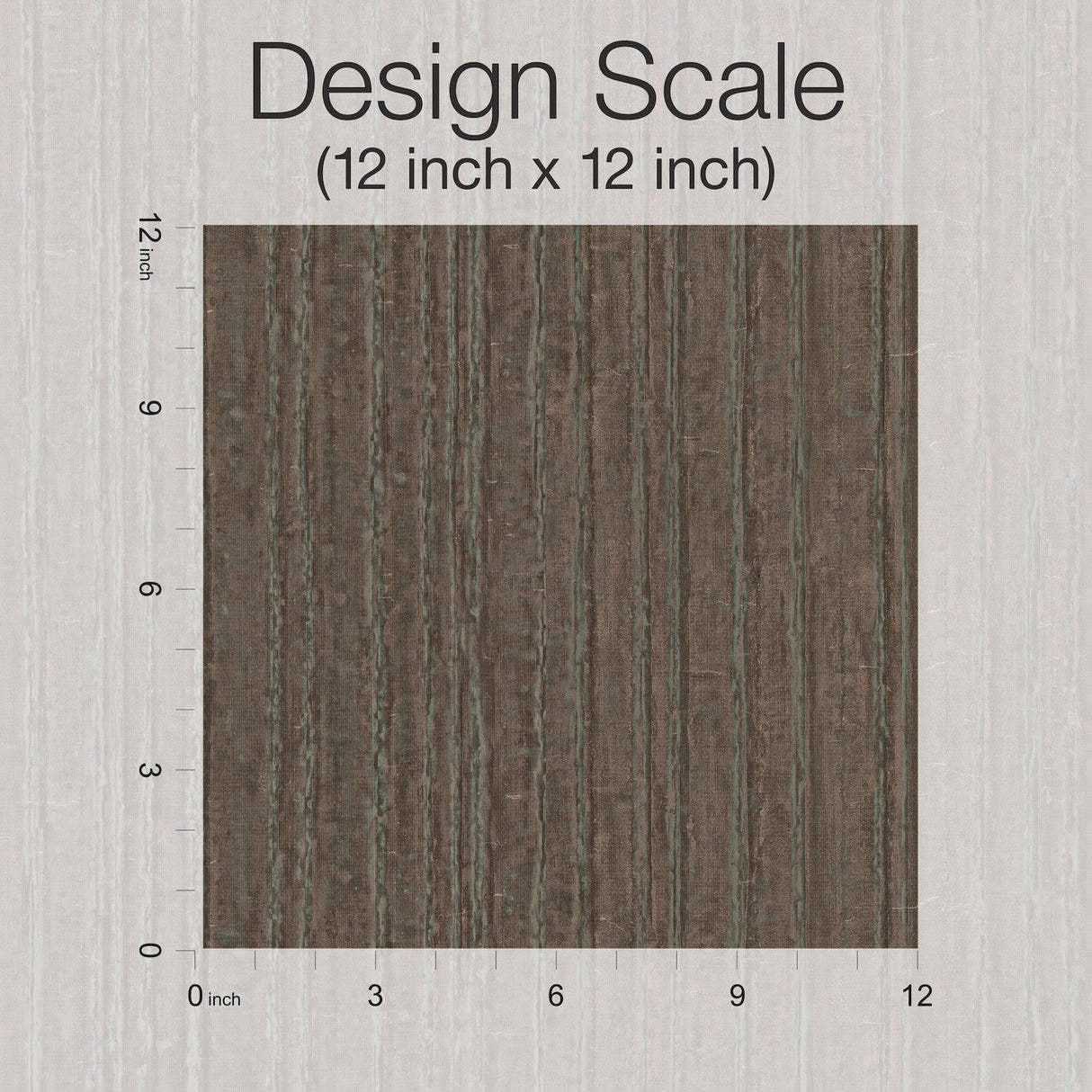 Vintage Tin Burnished Bronze Wallpaper with Industrial Metallic Corrugated Texture - York RRD7605N