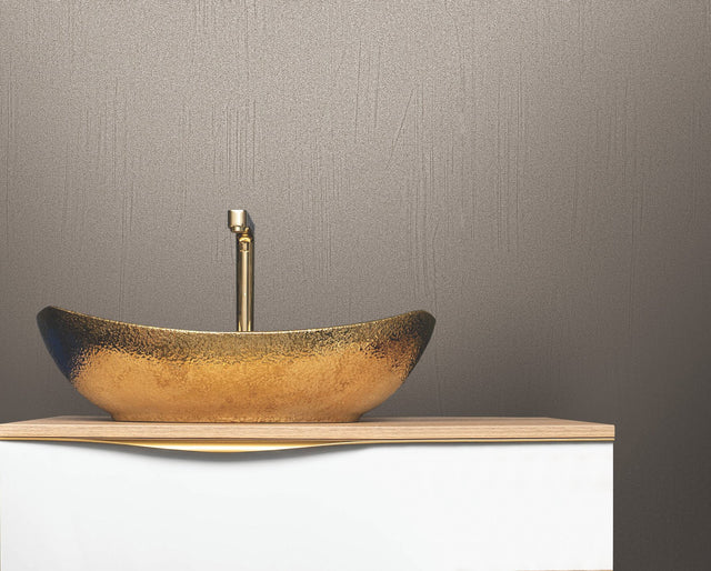 Stockroom Fieldstone Grey Textured Wallpaper with Pearlescent Metallic Plaster Motif - York RRD7629N