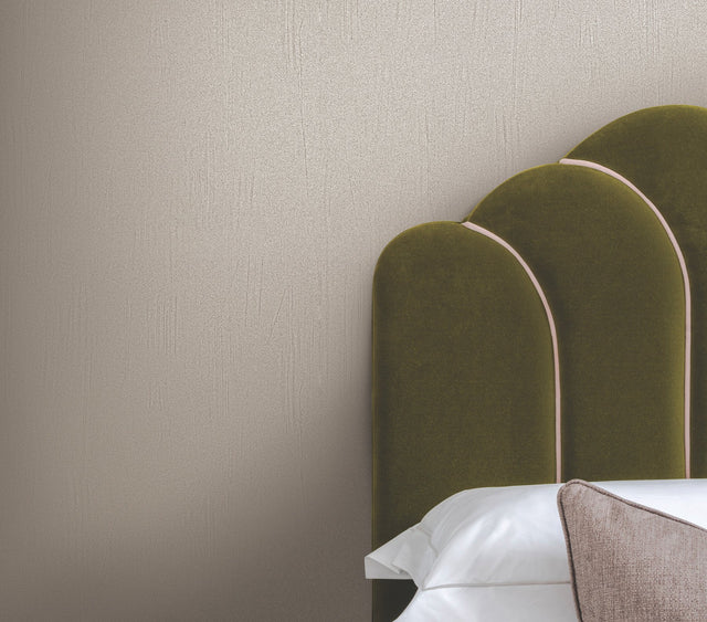 Stockroom Fieldstone Grey Textured Wallpaper with Pearlescent Metallic Plaster Motif - York RRD7629N