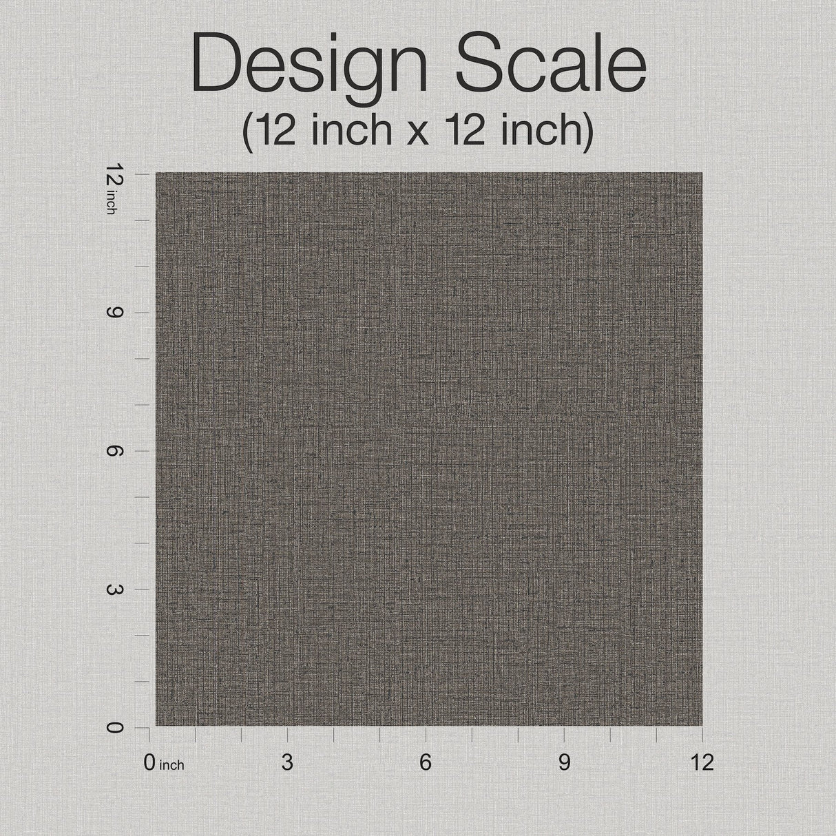 Rugged Linen Tudor Textured Wallpaper in Brown - York RRD7642N