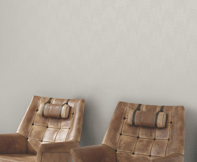 Helix Featherstone Beige Textured Geometric Wallpaper - York RRD7656