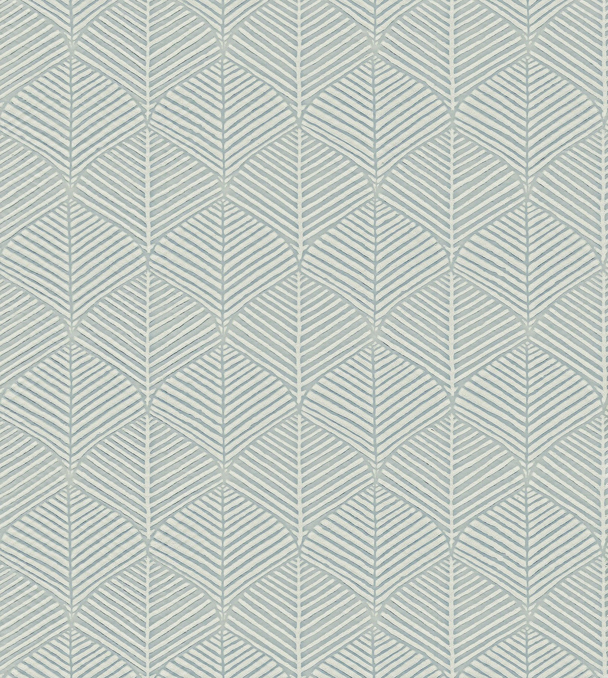 Universal Nature Fog Wallpaper with Geometric Palm Frond Motif - York RRD7661N