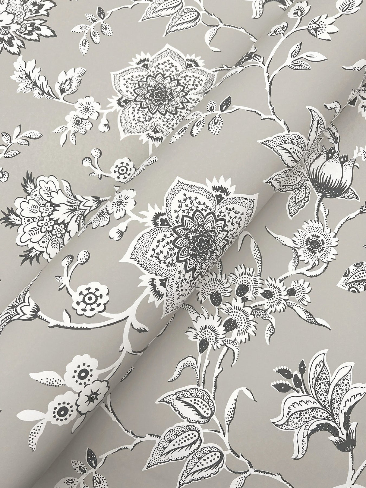 Sutton Grey Toile Coastal Wallpaper - York RT7823